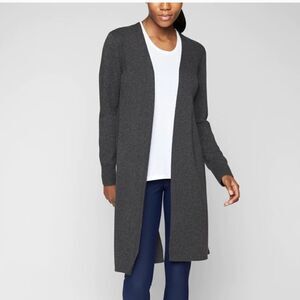 Athleta Grey Camino Wrap Sweater
